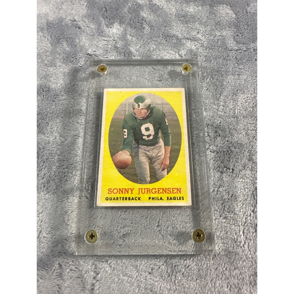 1959 Topps Sonny Jurgensen 90‎ Philadelphia Eagles Hall of Fame QB Football Card